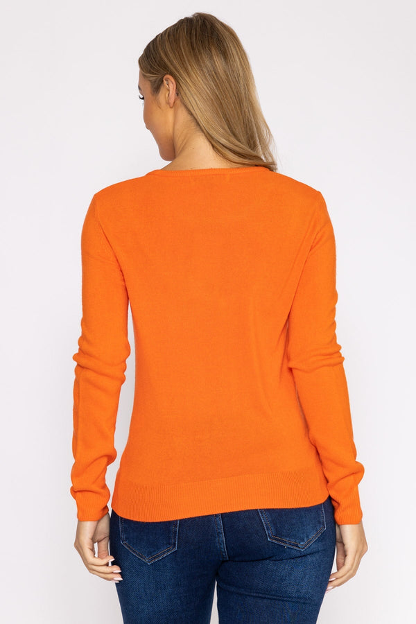 Carraig Donn Crew Neck Cashmilon Knit in Coral