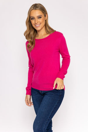 Carraig Donn Crew Neck Cashmilon Knit in Pink