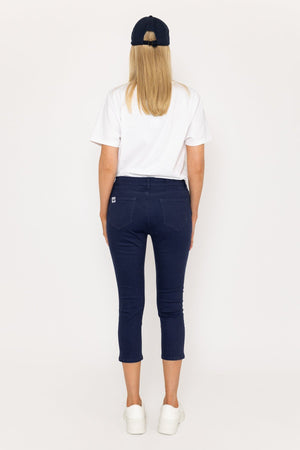 Carraig Donn Crop Stretch Jeans in Navy