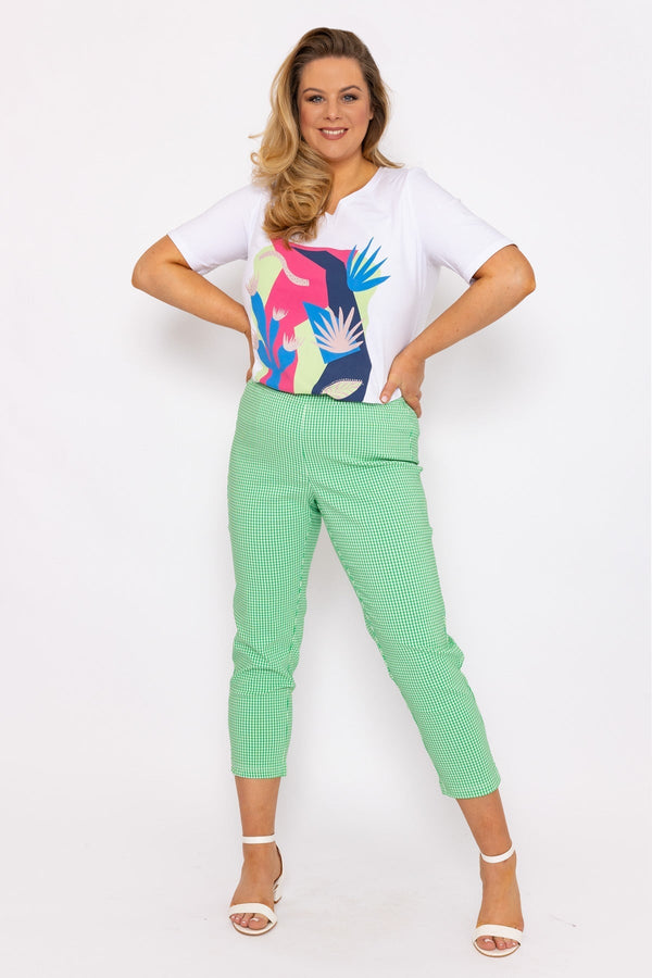 Carraig Donn Cropped Green Bengaline Pants