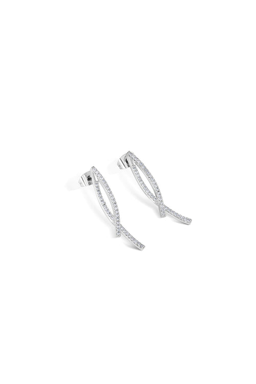 Cross Over Earrings