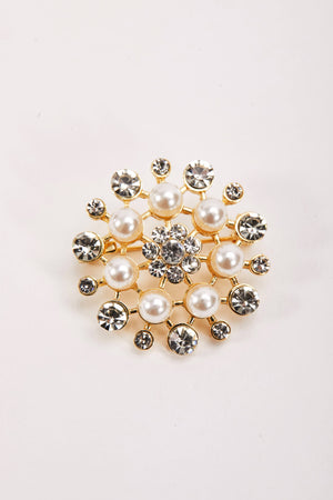 Carraig Donn Crystal and Pearl Brooch