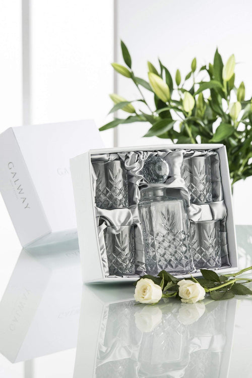 Crystal Whiskey Decanter Set