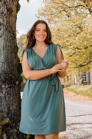 Carraig Donn Curve - Aila Dress in Khaki