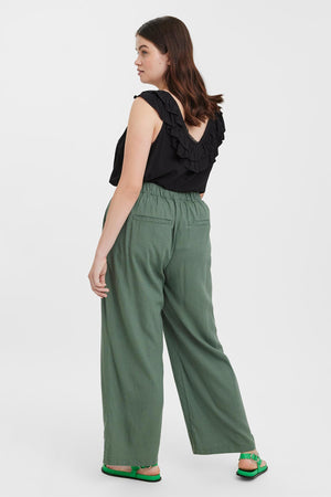 Carraig Donn Curve - Aubriella Wide Pants in Khaki