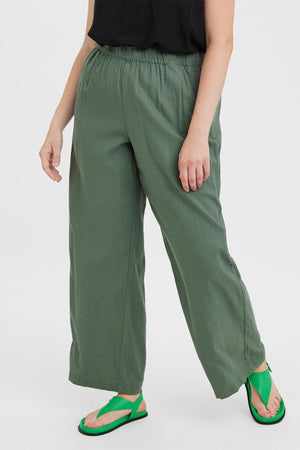 Carraig Donn Curve - Aubriella Wide Pants in Khaki