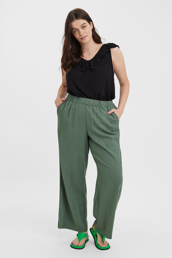 Carraig Donn Curve - Aubriella Wide Pants in Khaki
