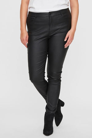 Carraig Donn Curve - Coated Pants in Black