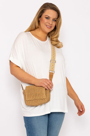 Carraig Donn Curve - Curve Medallion Lace Back Top in Ivory
