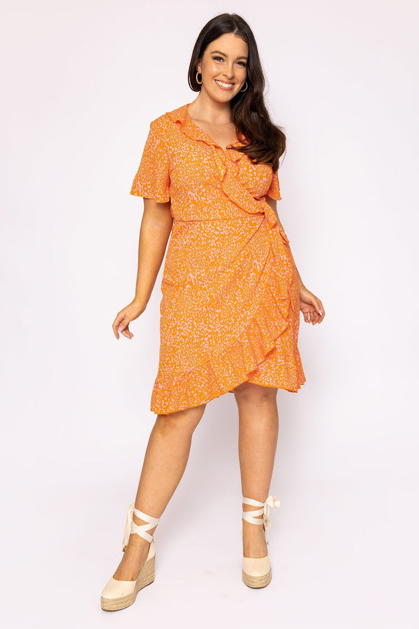 Carraig Donn Curve - Delilah Dress in Orange