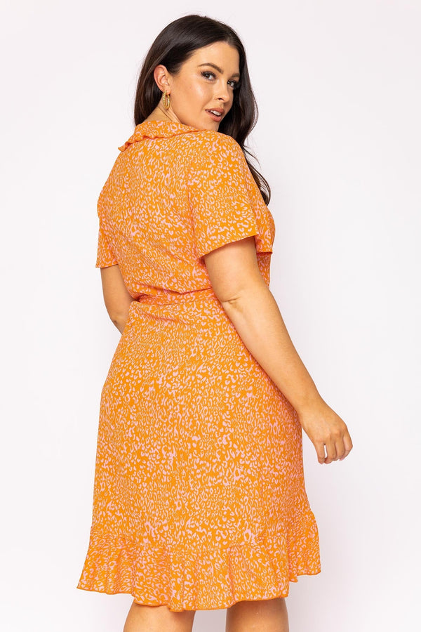 Carraig Donn Curve - Delilah Dress in Orange