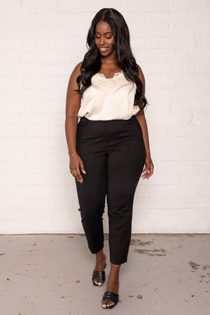 Carraig Donn Curve - Gloria Ankle Pants in Black