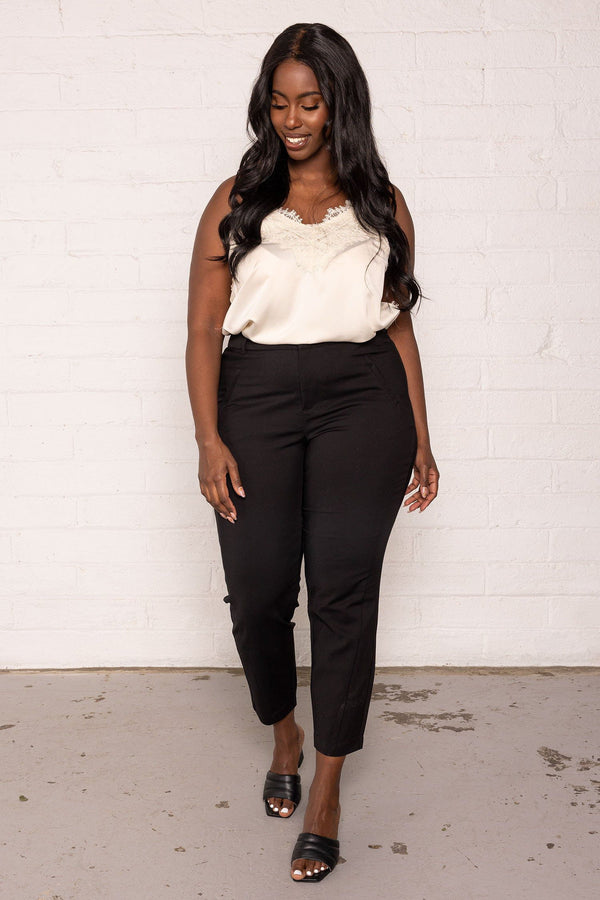 Carraig Donn Curve - Gloria Ankle Pants in Black