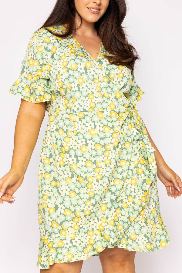 Carraig Donn Curve - Henna Dress in Green