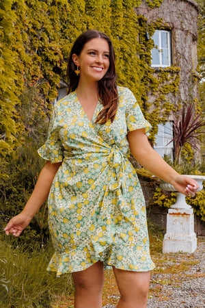 Carraig Donn Curve - Henna Dress in Green