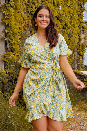 Carraig Donn Curve - Henna Dress in Green