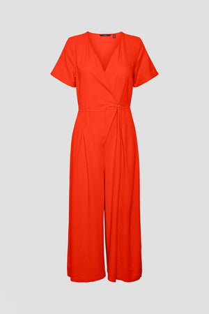 Carraig Donn Curve - Jesmilo Wrap Jumpsuit in Orange