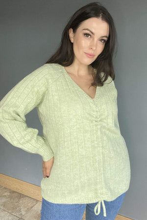 Carraig Donn Curve - Kaylee String Blouse in Green