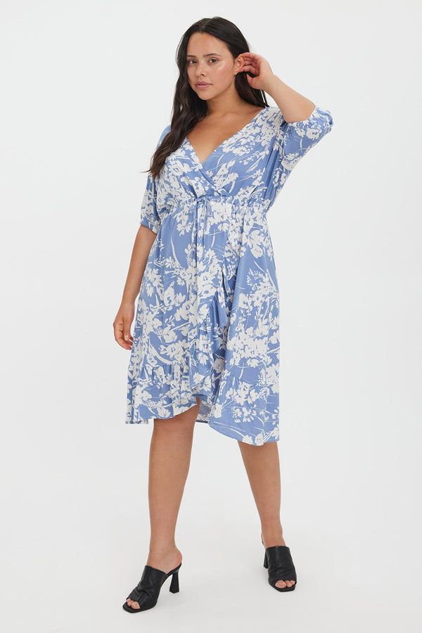 Carraig Donn Curve - Lexie Dress in Blue Print