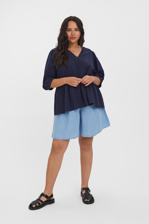 Carraig Donn Curve - Mavis Blouse in Navy