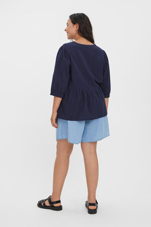 Carraig Donn Curve - Mavis Blouse in Navy