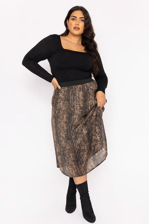 Carraig Donn Curve - Nala 7/8 Skirt in Animal Print