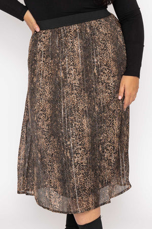 Carraig Donn Curve - Nala 7/8 Skirt in Animal Print
