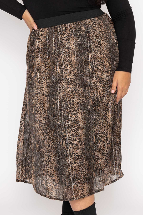 Carraig Donn Curve - Nala 7/8 Skirt in Animal Print