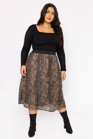 Carraig Donn Curve - Nala 7/8 Skirt in Animal Print