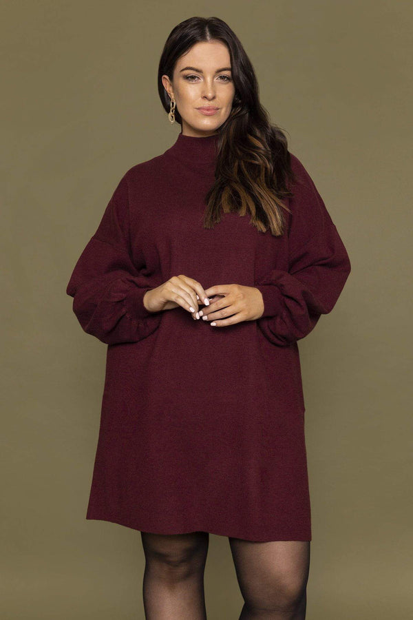 Carraig Donn Curve - Nancy Dress in Burgundy