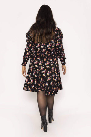 Carraig Donn Curve - Prina V-Neck Long Sleeve Dress