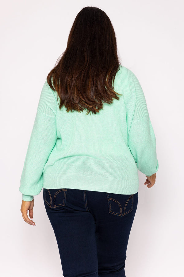 Carraig Donn Curve - Tulex Cardigan in Mint