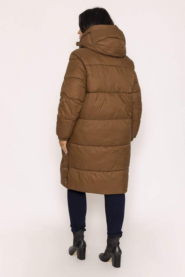 Carraig Donn Curve - Upsala Long Jacket in Brown