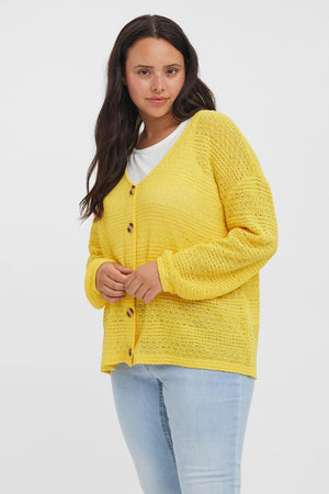 Carraig Donn Curve - Whitney Cardigan in Yellow