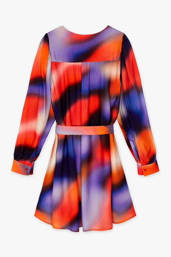 Carraig Donn Daisys Short Dress in Multi Print