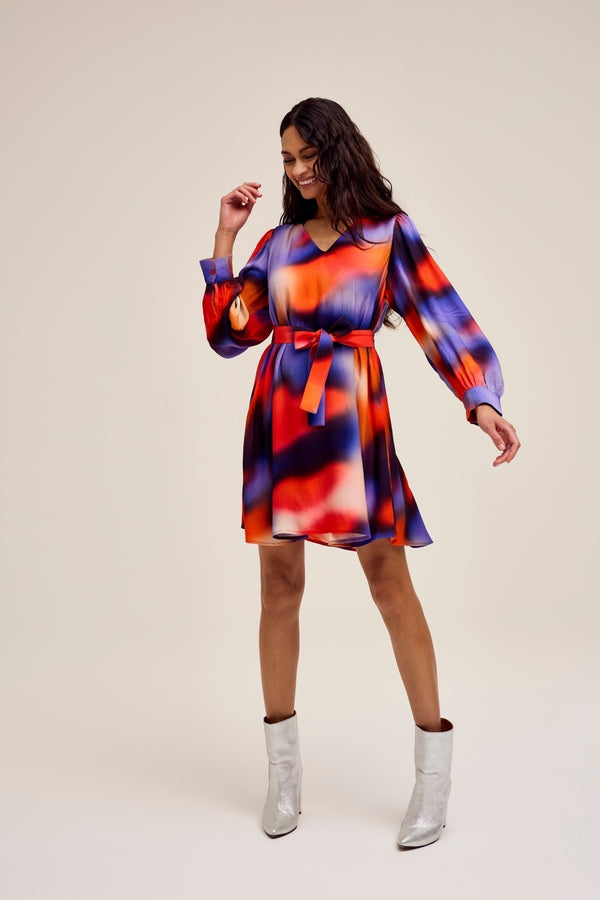 Carraig Donn Daisys Short Dress in Multi Print