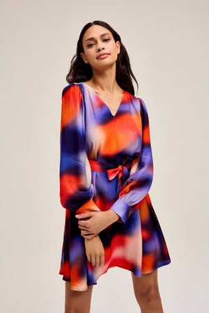 Carraig Donn Daisys Short Dress in Multi Print