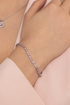 Carraig Donn Dakota Pink Tennis Bracelet