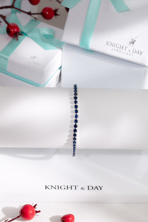 Carraig Donn Dakota Sapphire Tennis Bracelet