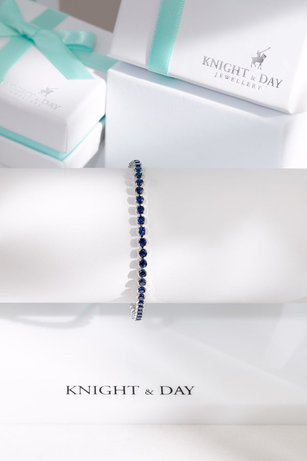 Carraig Donn Dakota Sapphire Tennis Bracelet