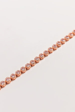 Carraig Donn Danna Rose Gold Tennis Bracelet