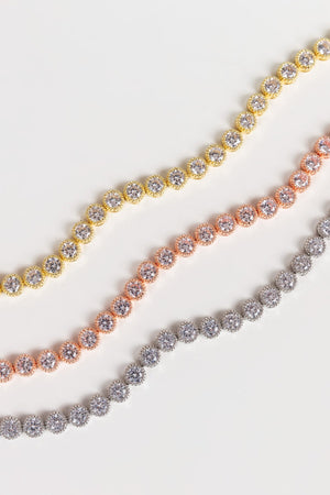 Carraig Donn Danna Rose Gold Tennis Bracelet