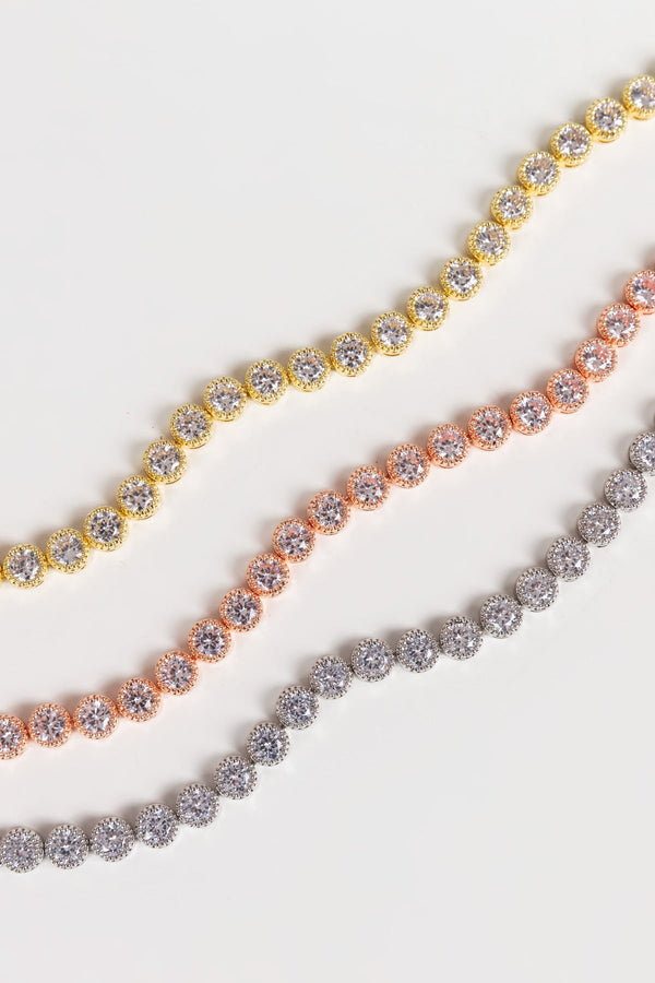 Carraig Donn Danna Rose Gold Tennis Bracelet