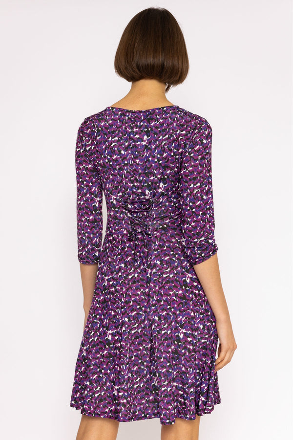 Carraig Donn Deirdre Dress in Magenta Print