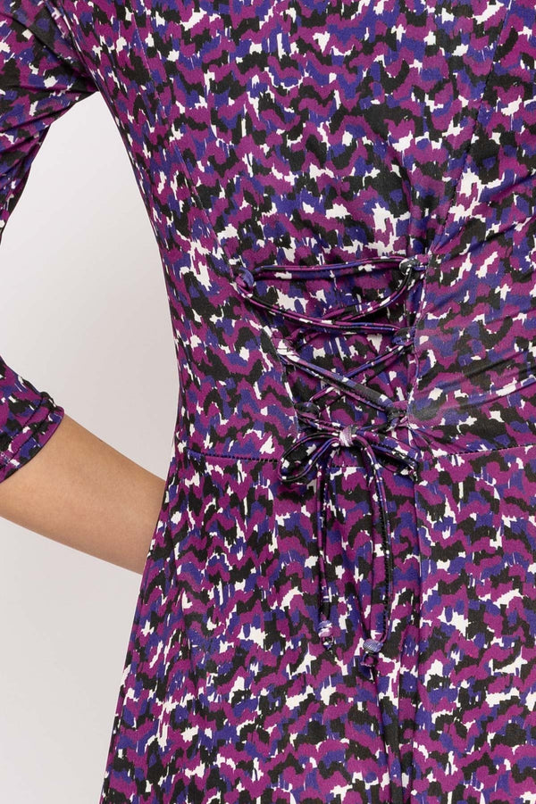 Carraig Donn Deirdre Dress in Magenta Print