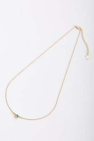 Carraig Donn Delicate Green Stone Necklace
