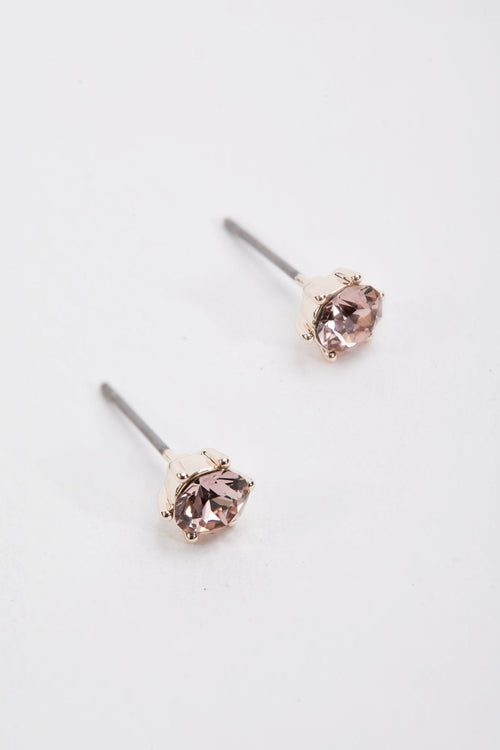 Delicate Rose Stone Earrings