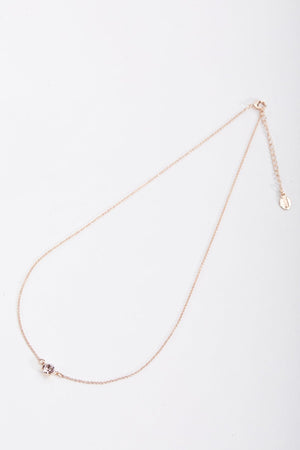 Carraig Donn Delicate Rose Stone Necklace
