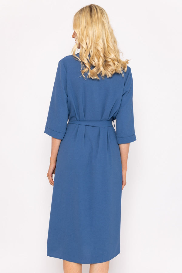 Carraig Donn Denim Blue Belted Shirt Dress
