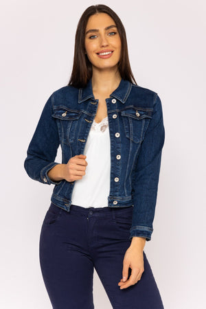 Carraig Donn Denim Jacket in Dark Blue